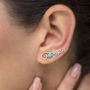 Free Spirit Turquoise Ear Climber Earrings, thumbnail 1 of 5