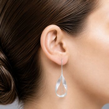 Sterling Silver Pallone Longstem Earrings, 2 of 3