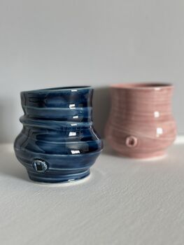 Handmade Porcelain Set Of Two Tumblers, 2 of 6