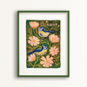 Bluetit Bird Art Print, 6 of 8