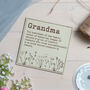 Personalised Mum Nan Definition Sign Mother's Day, thumbnail 4 of 10