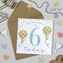 Balloon Brights 6th Birthday Card, thumbnail 1 of 2