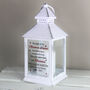 Personalised Christmas Memorial White Lantern, thumbnail 2 of 5