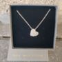 Silver Heart Necklace : Lychee Love, thumbnail 9 of 9