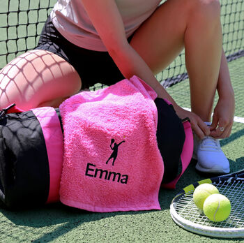 Personalised Tennis Towel, 2 of 9