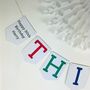 Thirty Birthday Party Banner Bunting Decoration, thumbnail 4 of 9