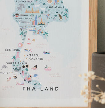 Thailand Illustrated Map, 4 of 5