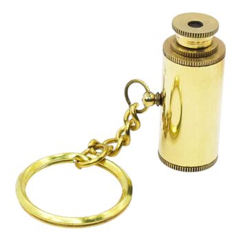 Custom Brass Mini Telescope Keyring, 9 of 10