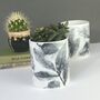 Personalised Leaf Print Ceramic Pot, thumbnail 3 of 11