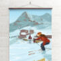 Wengen Ski Resort Switzerland Travel Poster Art Print, thumbnail 2 of 6