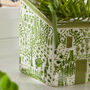 Green And White Patterned House Planter, thumbnail 6 of 7