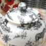 Two Cup Teapot In Black Safari Design, thumbnail 8 of 9