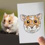 Personalised Hamster Lover Portrait Face Print, thumbnail 1 of 10