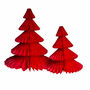 Red Honeycomb Paper Christmas Tree, thumbnail 3 of 3