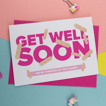 Personalised Get Well Soon Card, 3 of 3