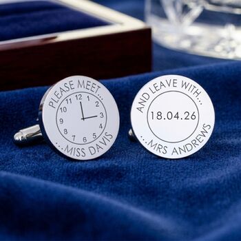 'Please Meet Miss… Leave With Mrs…' Cufflinks, 2 of 7
