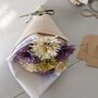 Handcrafted Wooden Purple And Cream Flower Bouquet, thumbnail 2 of 2