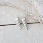 Sterling Auger Shell Earring Studs, thumbnail 2 of 7