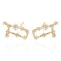 Valini Zodiac Constellation Earrings 18 K Gold Plated, thumbnail 7 of 10