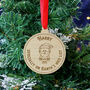 Santa's Nice List Personalised Christmas Decoration, thumbnail 3 of 5