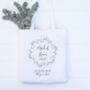 Personalised Wedding Bridesmaid Bridal Party Tote Bag, thumbnail 3 of 4