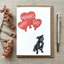 Personalised Staffy Happy Mother's Day Card, thumbnail 2 of 3