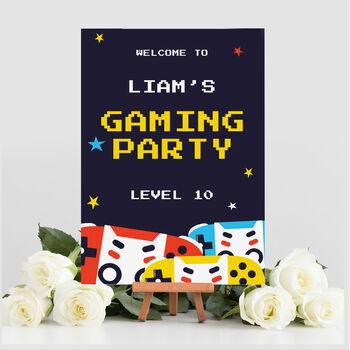 Gaming Birthday Party Selfie Frame And Sign, 4 of 6