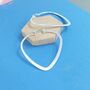 Sterling Silver Heart Hoop Earrings, thumbnail 3 of 4