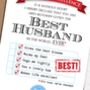 Best Husband Card, thumbnail 2 of 2