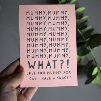 Funny Mum Birthday Snack Card, 2 of 3