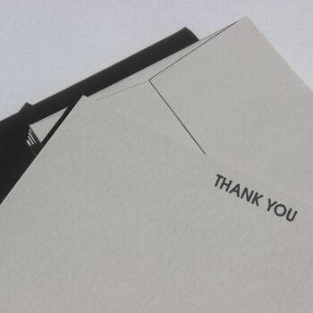 Neutral Wedding Thank You Cards With Envelope, 4 of 5