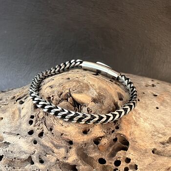 Geometric Stainless Steel Bracelet For Men, 3 of 3