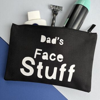 Father's Day Face Stuff Storage Pouch, 3 of 4