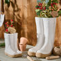 Two Personalised Welly Boots Planters Gift Set, thumbnail 1 of 8