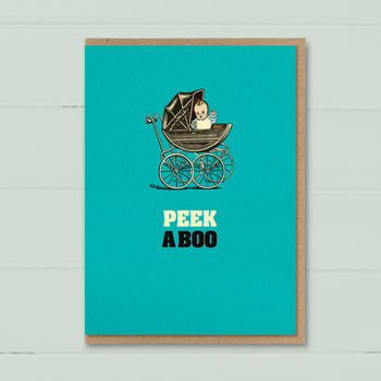 New Baby Boy ‘Peek A Boo’ Card, 3 of 4