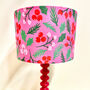 It's A 'Holly Jolly' Christmas Lampshade In Pink, thumbnail 1 of 7