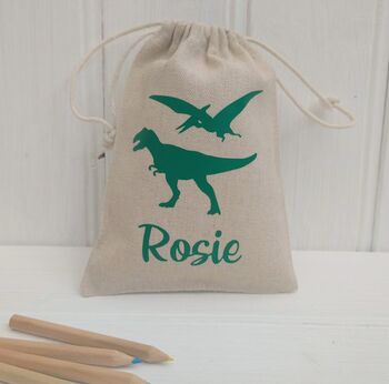 Personalised Dinosaur Birthday Party Bags, 3 of 3