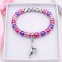 Personalised Ballerina Or Gymnast Charm Bracelet Gift For Girls, thumbnail 1 of 12