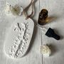 Dragonfly And Persicaria Car Air Freshener Botanical Hanging Diffuser, thumbnail 3 of 4