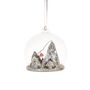 Personalised Ski Scene Dome Bauble, thumbnail 3 of 5