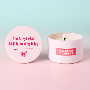 Funny Workout Gift For Her Gym Gifts Stocking Filler Candle, 2 of 5