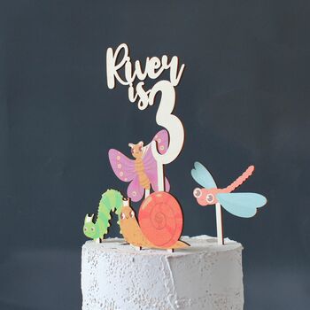 Personalised Cake Topper, Bugs, 7 of 8