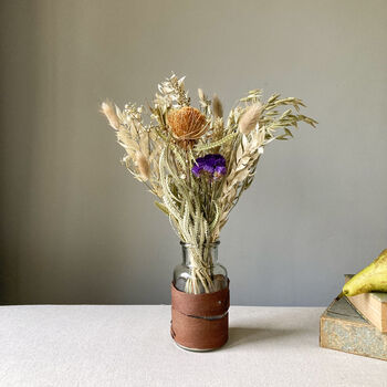 Banksia Dried Flower Bouquet With Wheat, 7 of 8