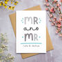 Personalised Mr And Mr Card, thumbnail 1 of 9