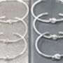 Sterling Silver Friendship Knot Bangle, thumbnail 2 of 9