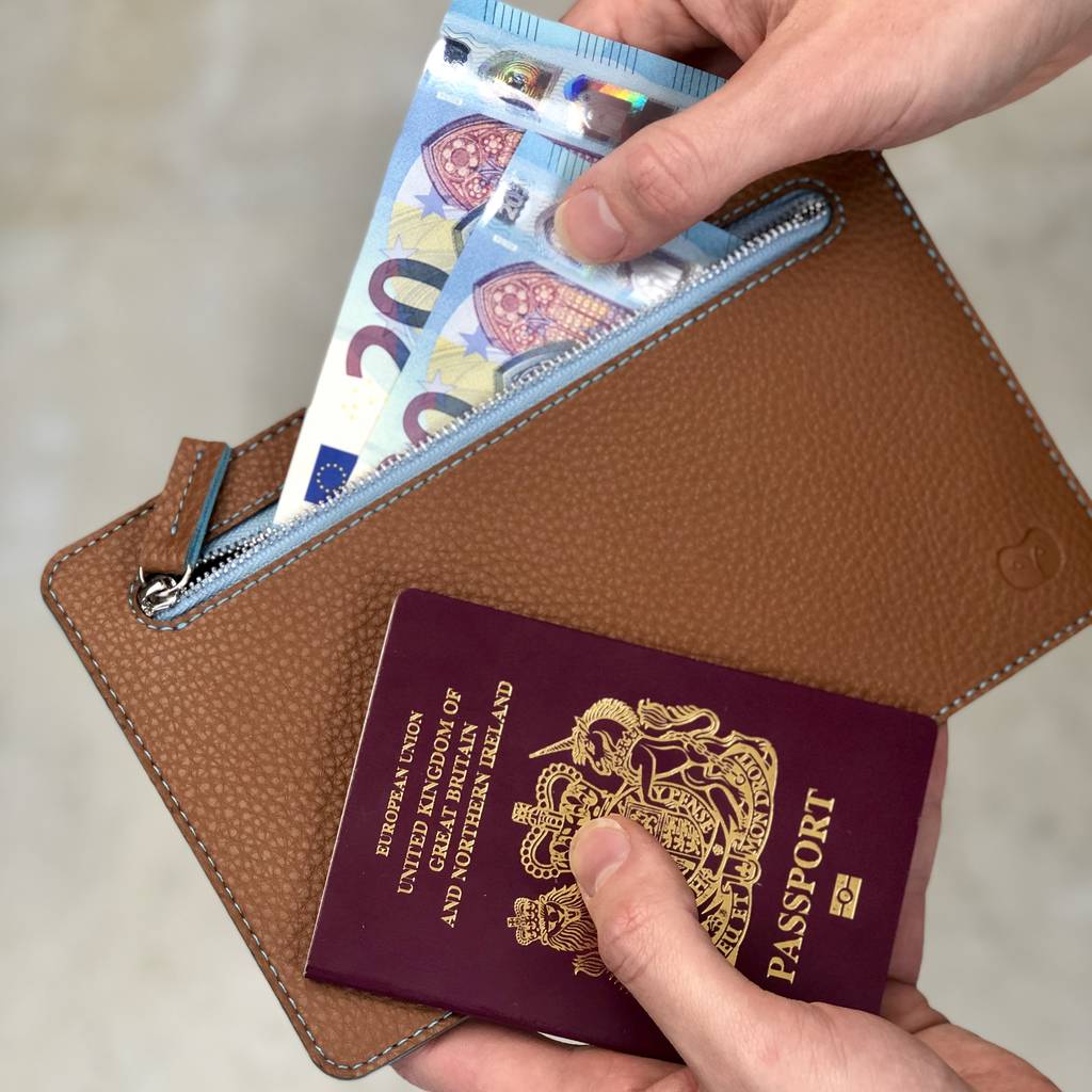 vegan cebu currency travel wallet by goodeehoo