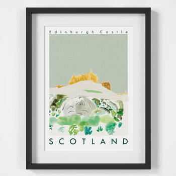 Edinburgh Castle, Scotland Landmark Travel Print, 2 of 2