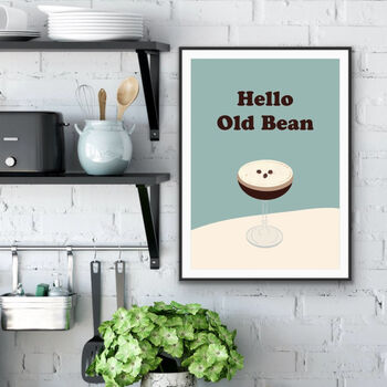 Hello Old Bean Kitchen Print, 3 of 3