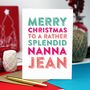 Merry Christmas Nanna Greetings Card, thumbnail 2 of 2