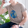 The World Is Ours Globe Organic Unisex T Shirt, thumbnail 2 of 4
